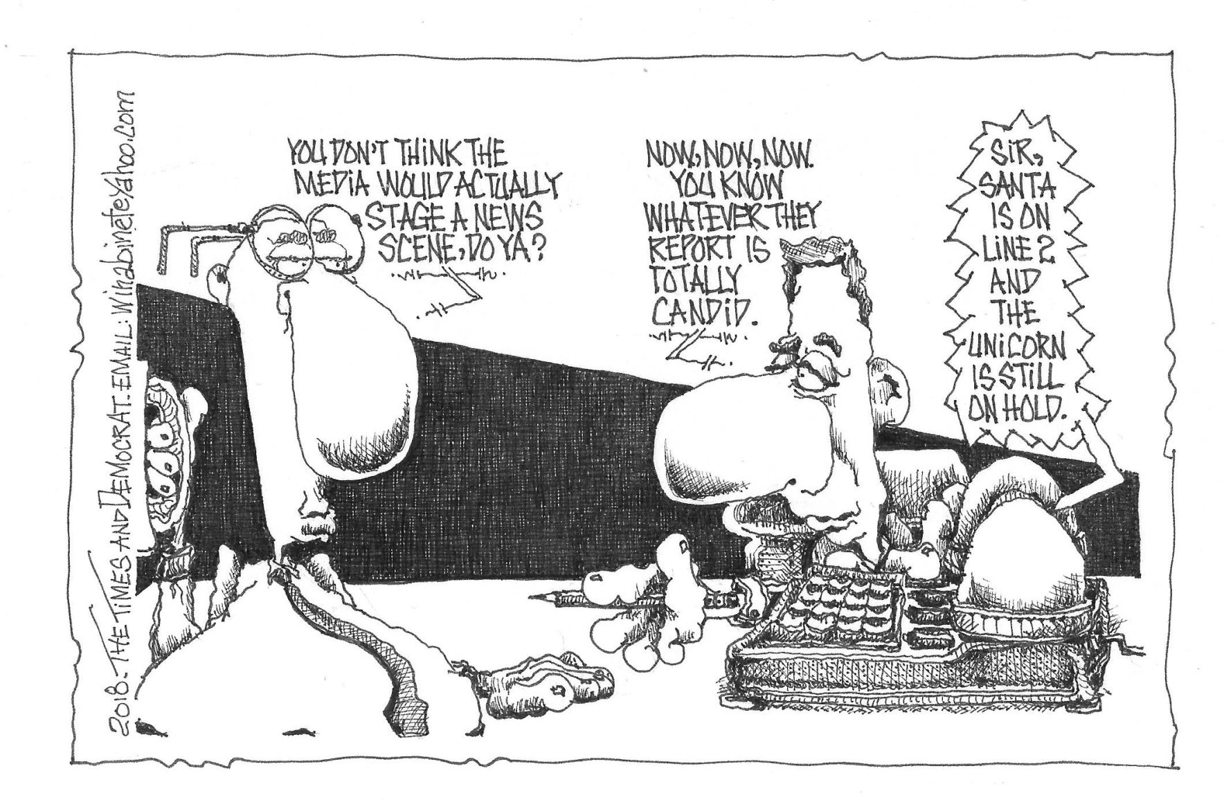 Staging the news